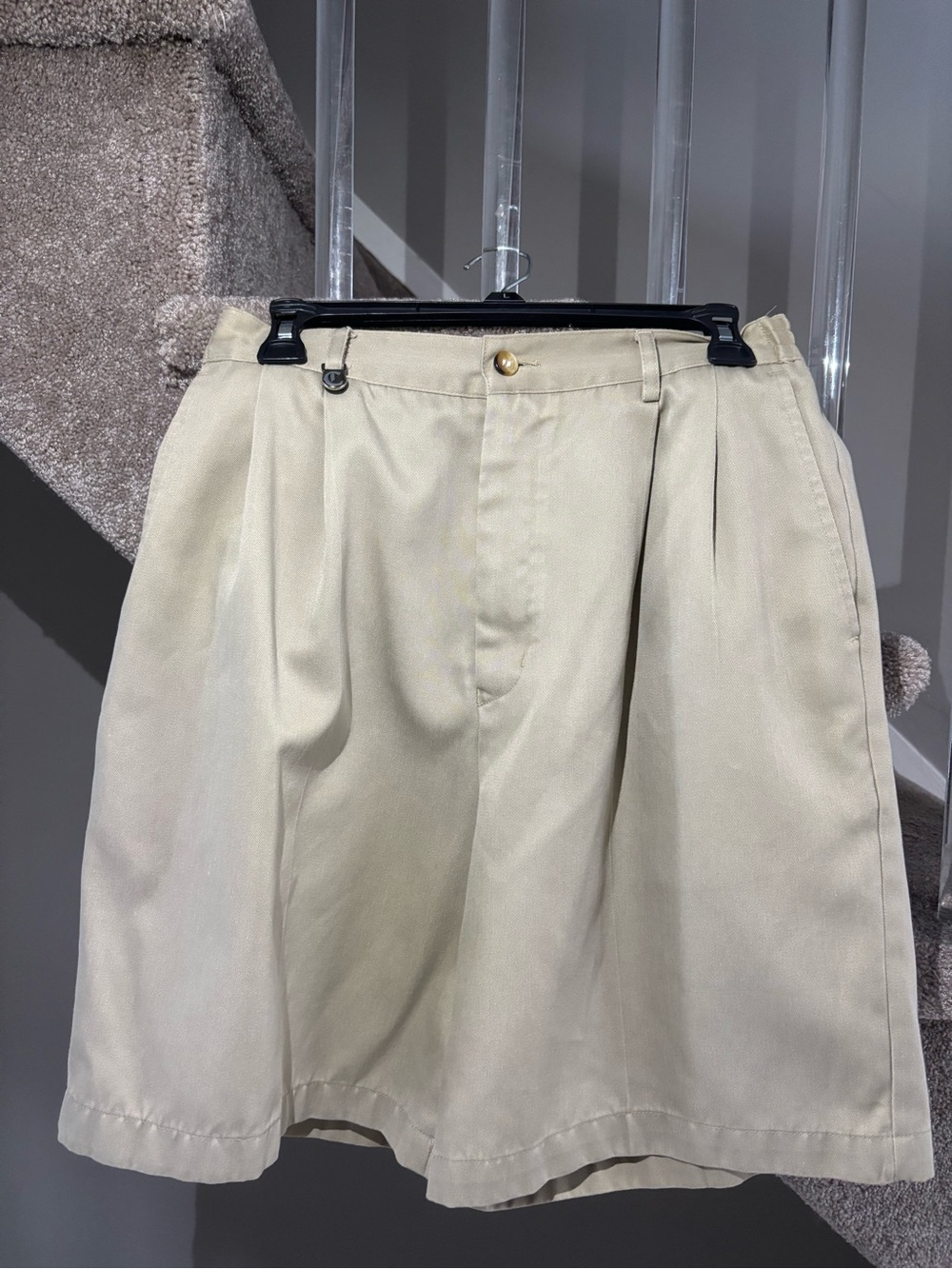 Callaway Light Beige Pleated Shorts